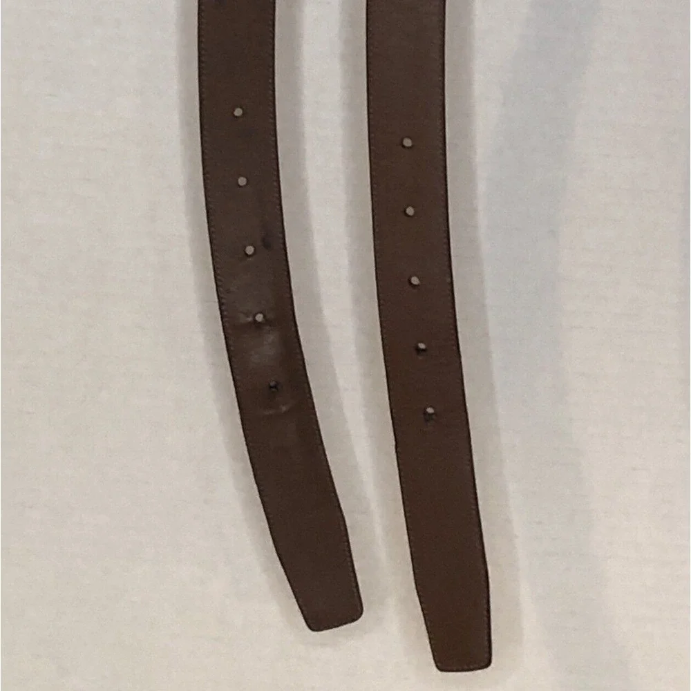 Roundtree & Yorke (2) 1 Black 1 Brown Full Grain Cowhide Dress Belt Men's 48/120 - Picture 13 of 16